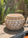 Rattan Vase- Wide