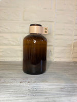 Amber Medicine Bottle Vase